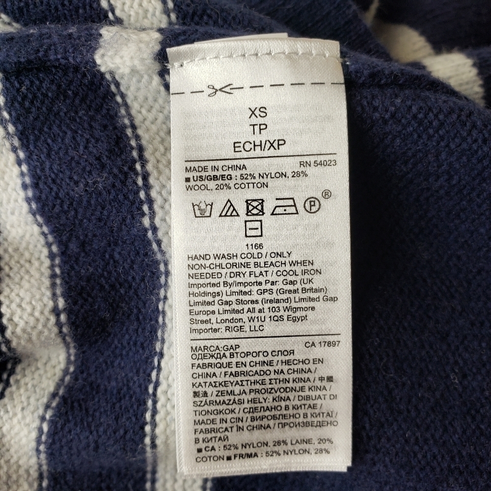 Gap navy stripe sweater - Picture 2 of 6
